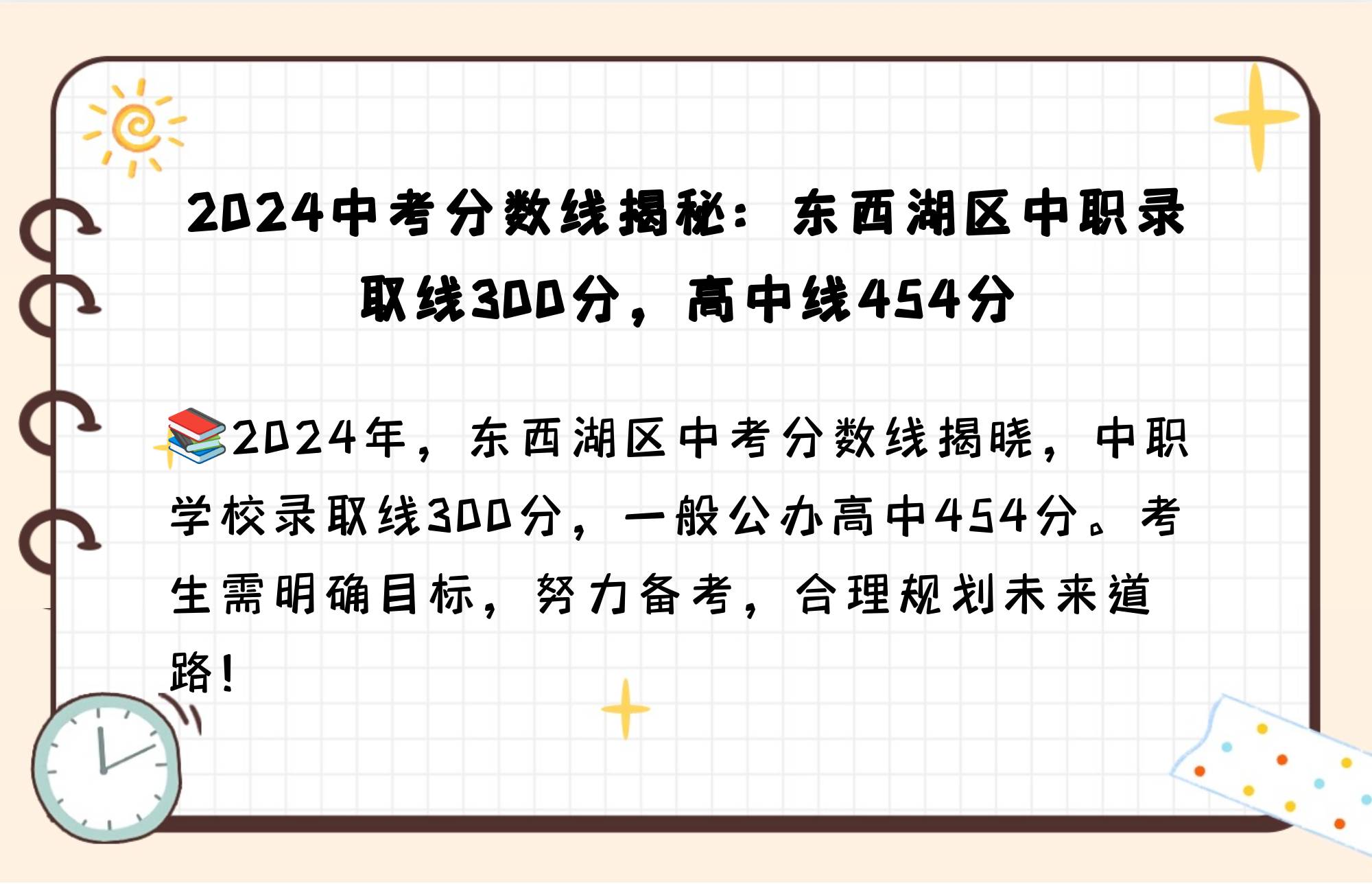 东西湖技校录取分数线是多少?