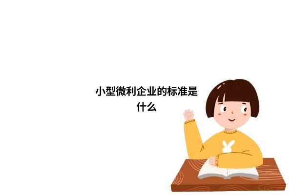小型微利企业图解