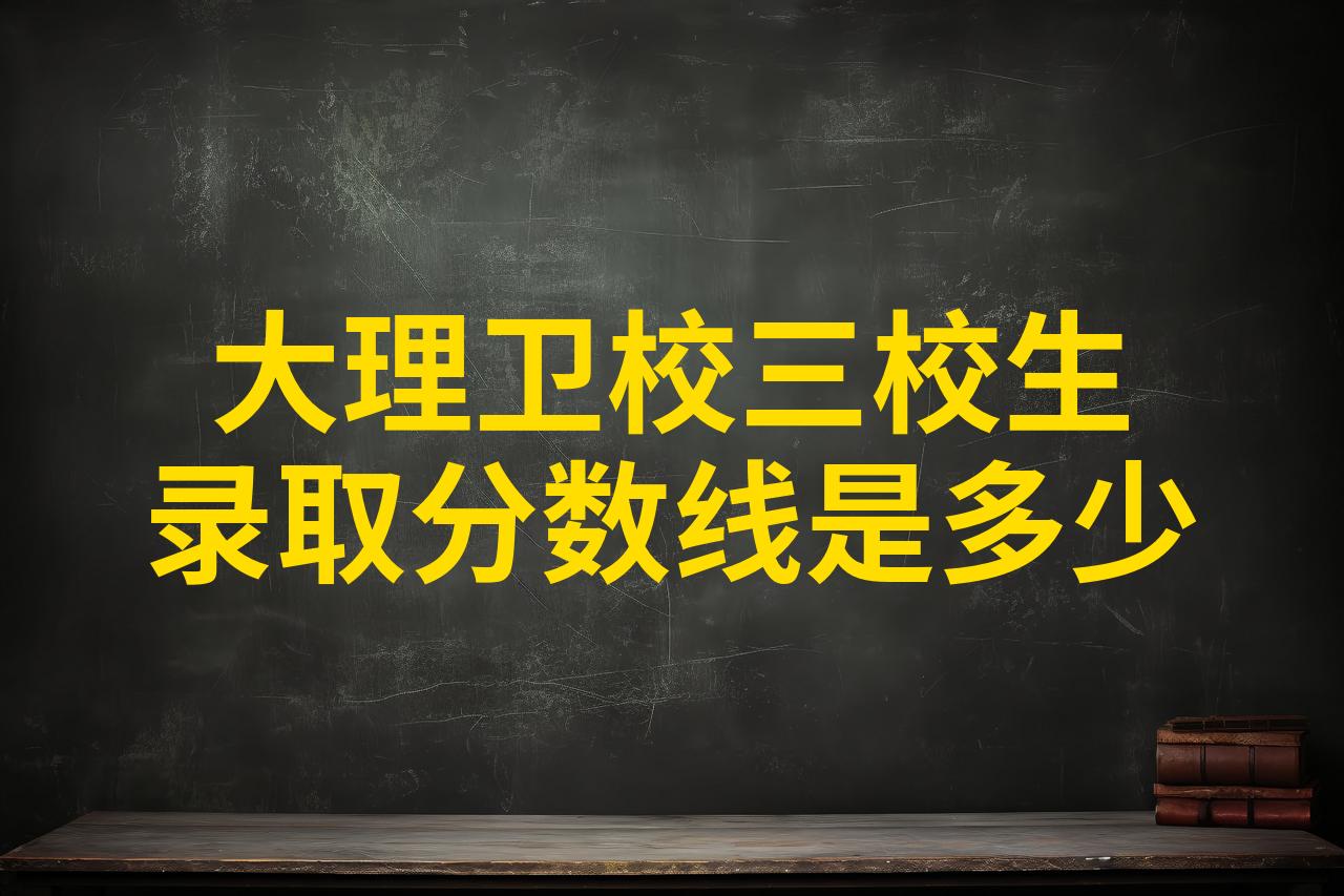 大理卫校 录取分数图片