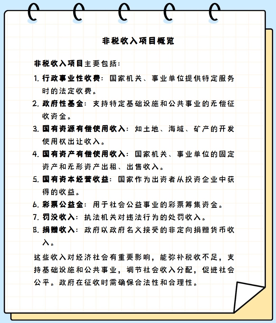 非税收入项目具体包括哪些?