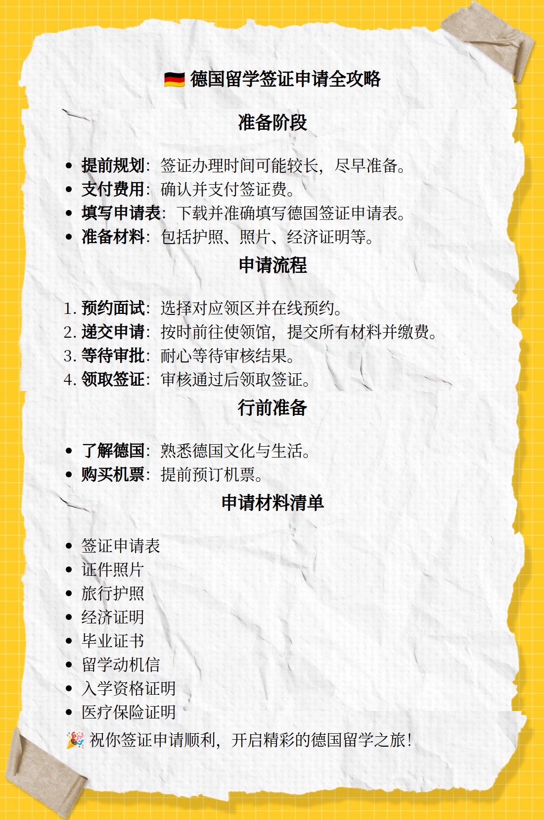 如何申请德国签证的详细步骤