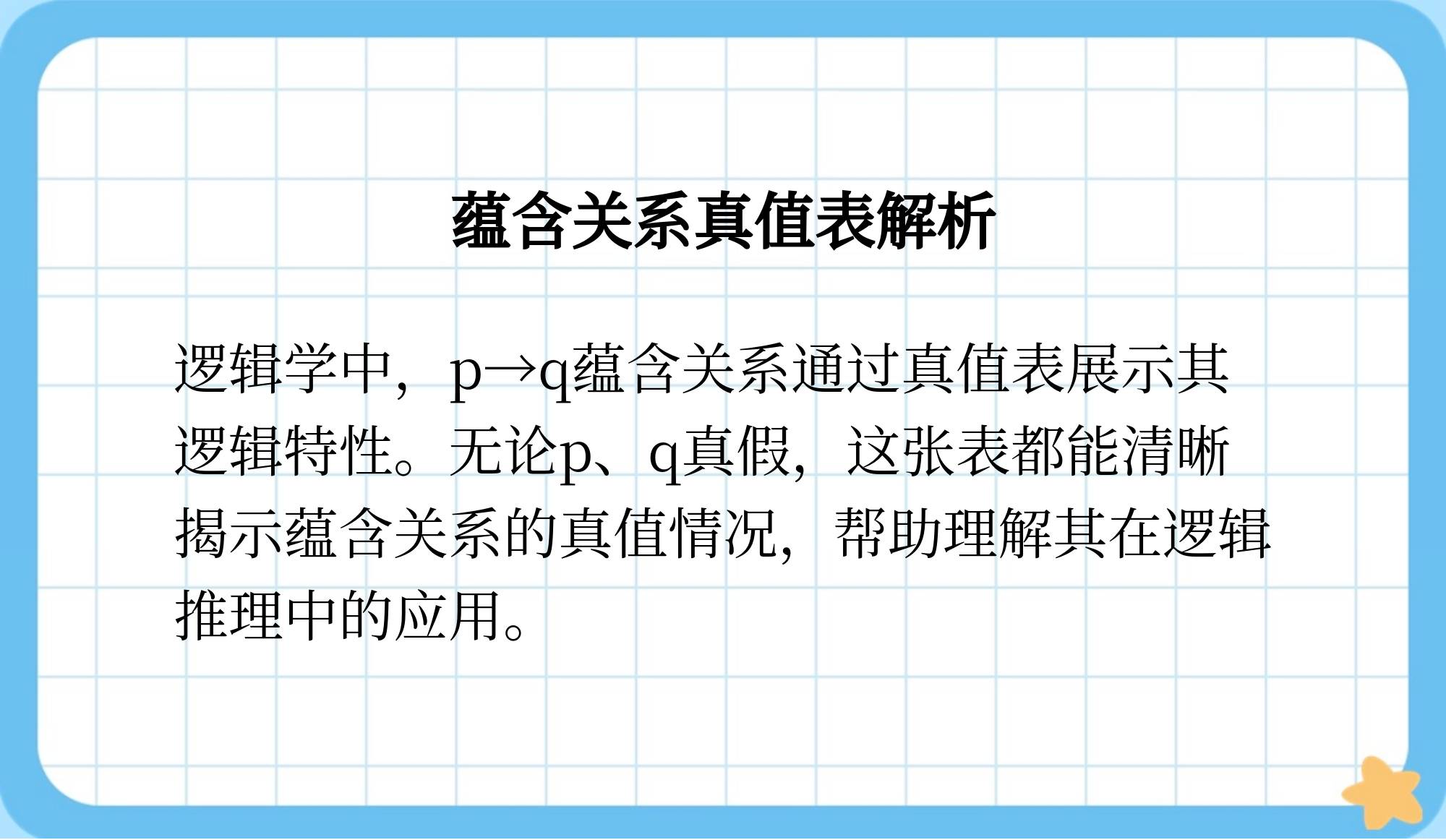 p或q的真值表
