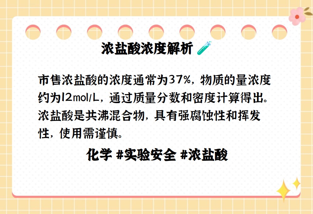 浓盐酸的浓度是多少