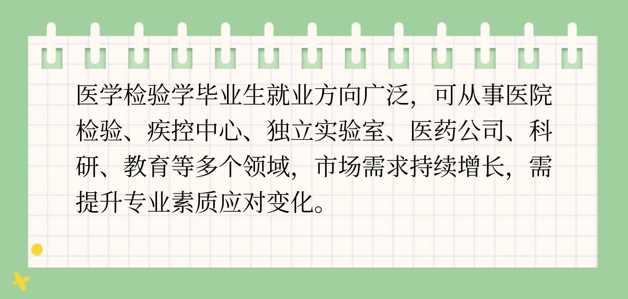医学检验技术职业生涯规划书ppt(医学检验技术职业生涯规划书评估调整)