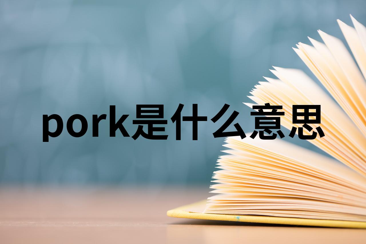 pork是什么意思中文图片