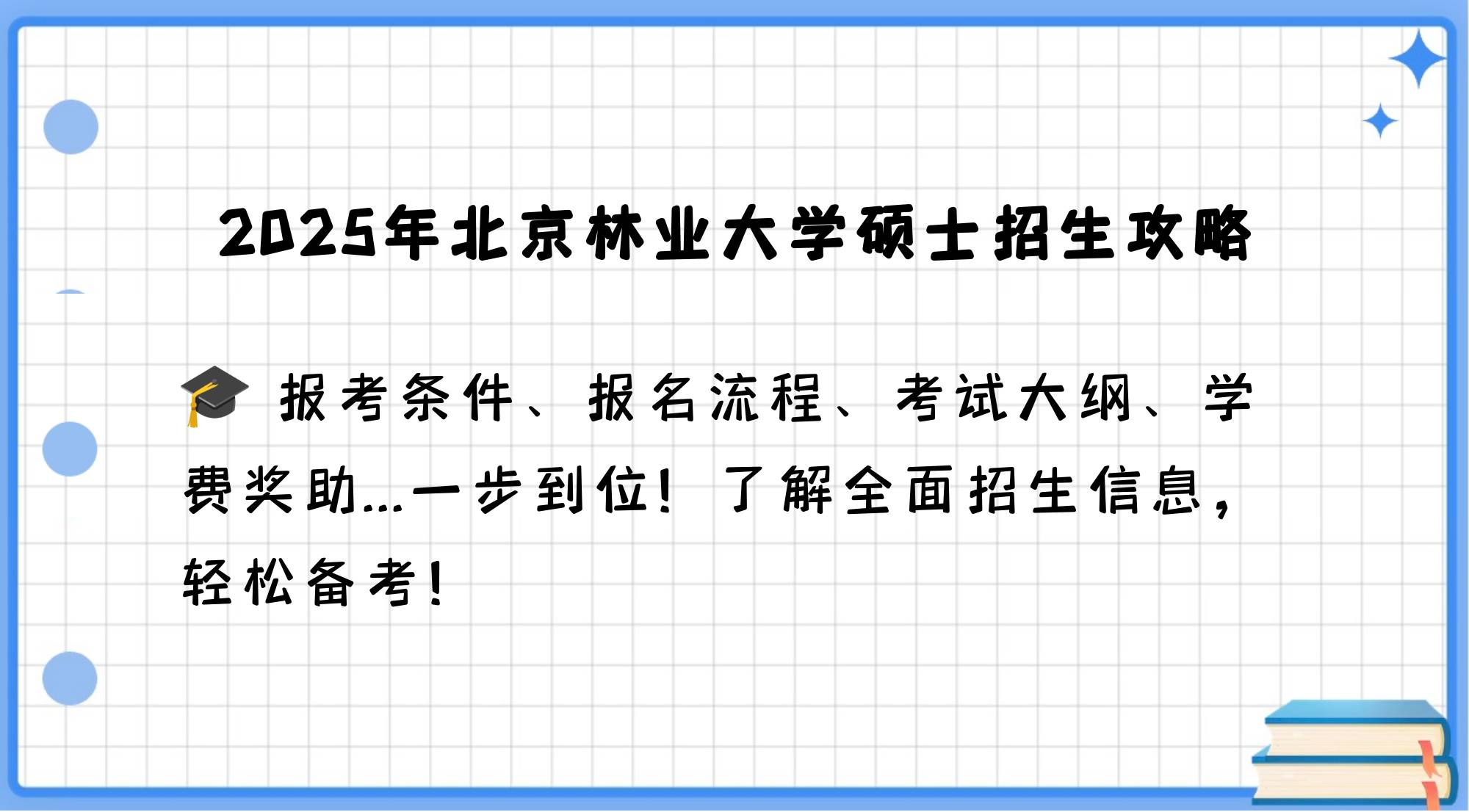 北京林业大学2025硕士招生简章内容