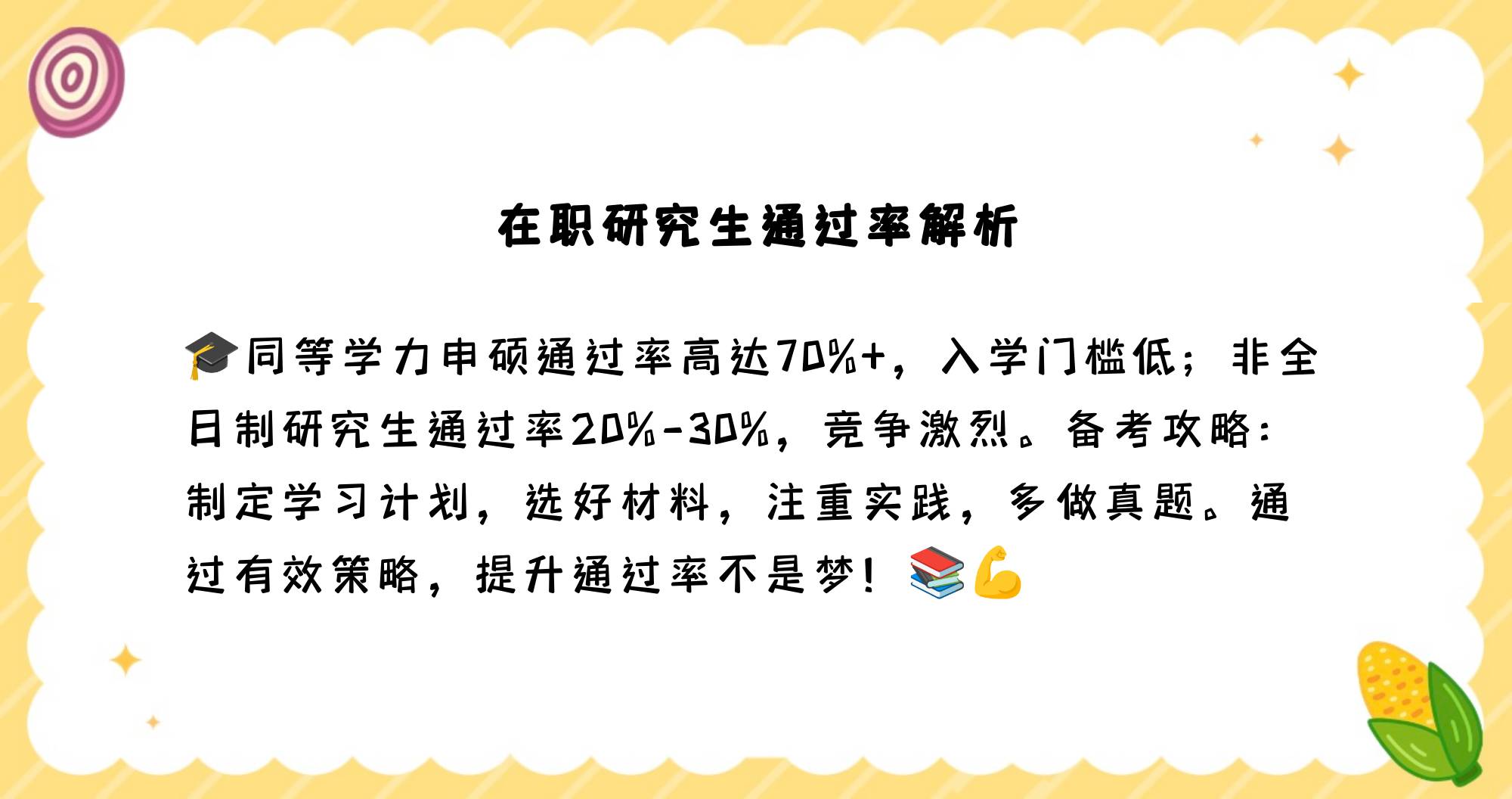 在职研究生通过率高不高?