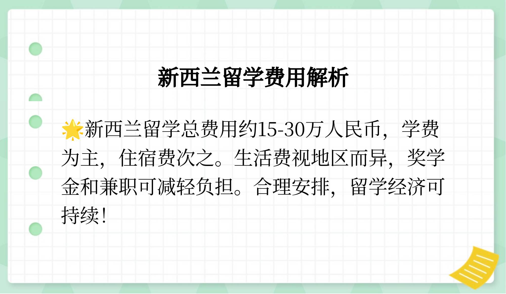 新西兰留学补贴多少钱(为什么不建议去新西兰留学呢)