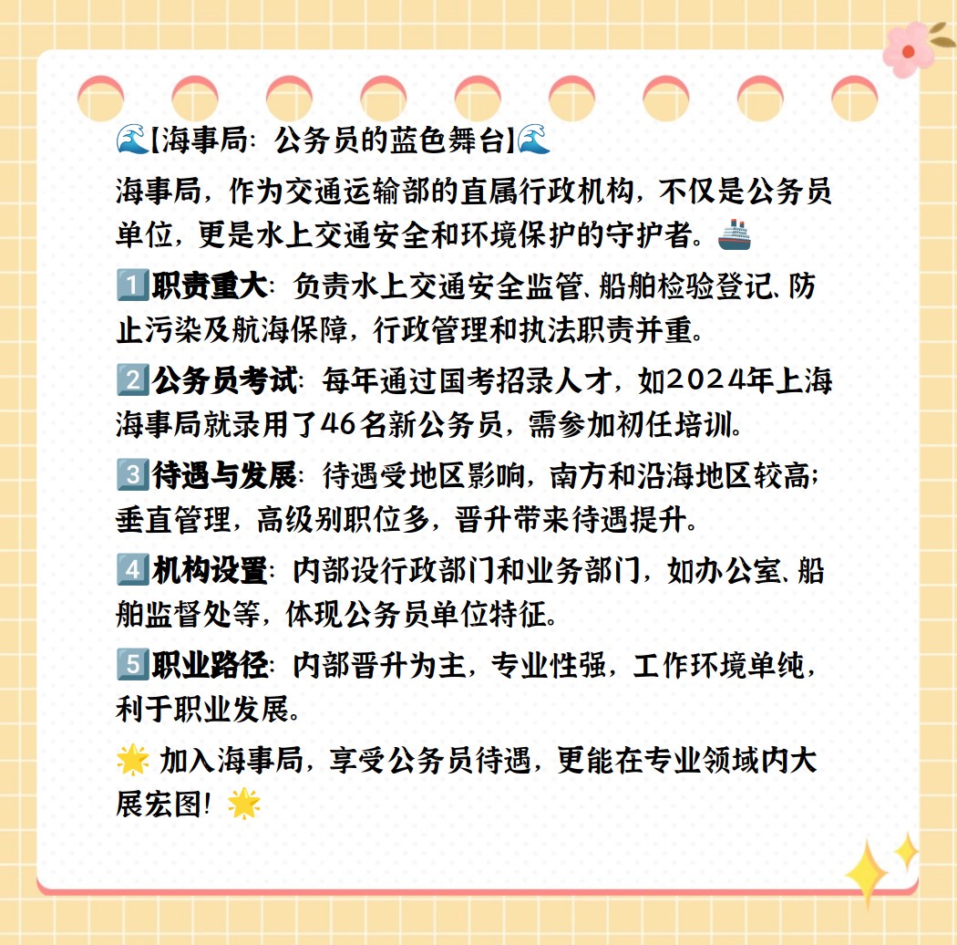 海事局是否属于公务员单位?