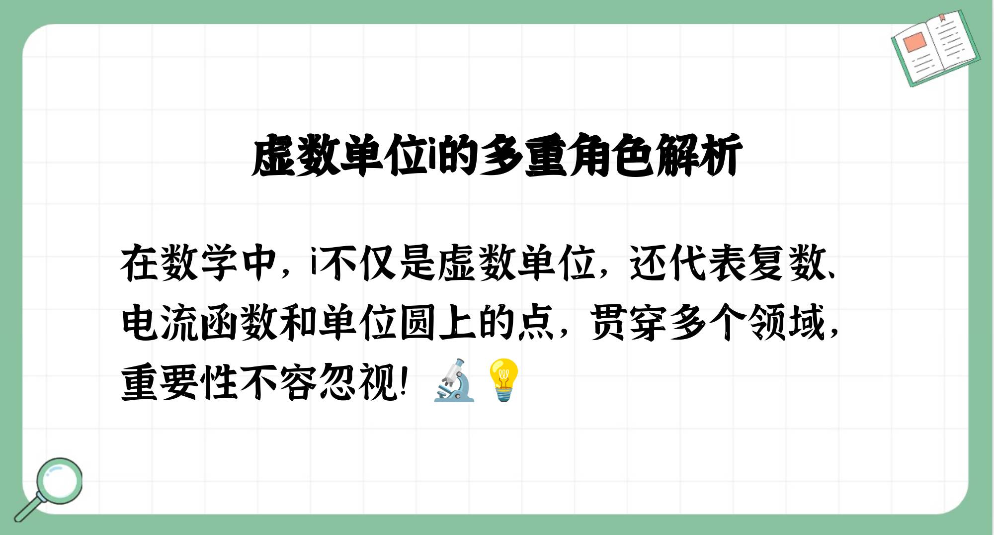 数学里的i表示什么