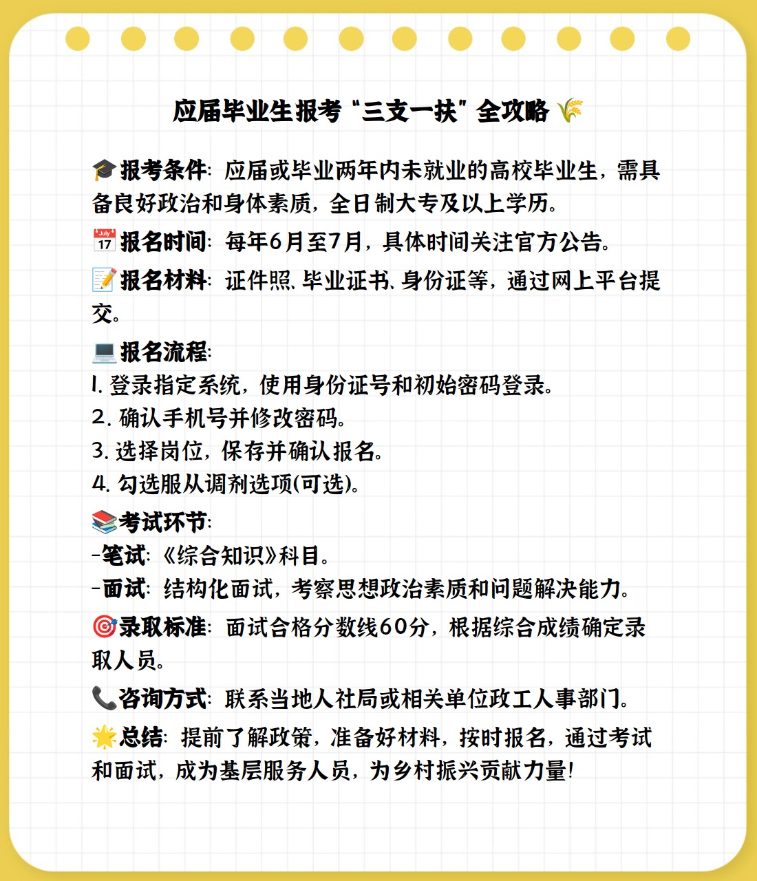 应届毕业生如何报考三支一扶