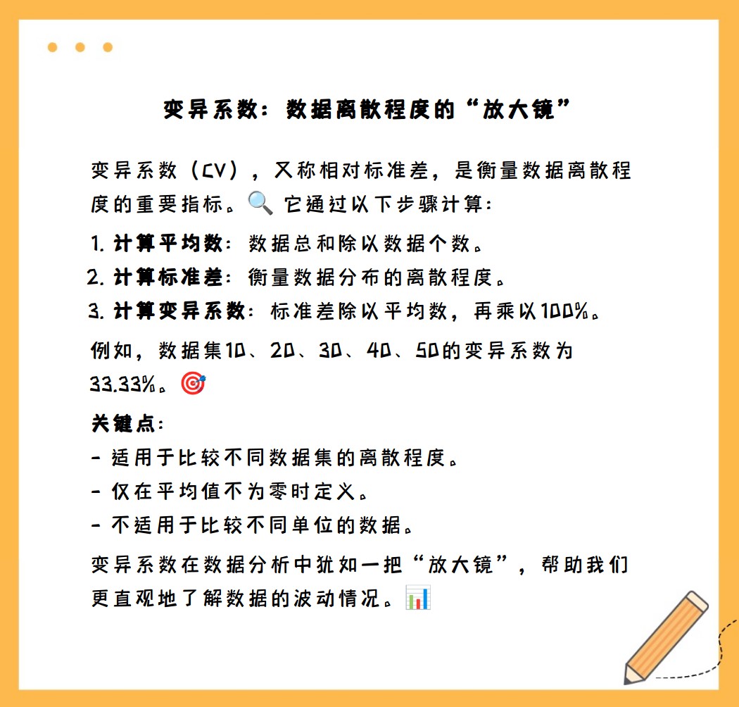 变异系数公式图片